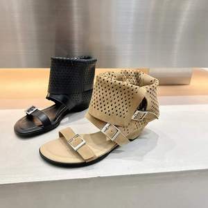 Sandales <span class=keywords><strong>compensées</strong></span> respirantes et légères à bride unique, bottines d'été, nouvelle collection, bottes tendance pour femmes - Product Image 4