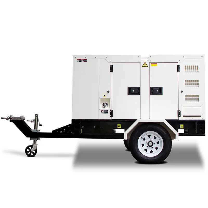 50kw 60kw 80kw 100kva 100kw 125kva 130kva 150kva Portable trailer type generator with Cummins power 50 kw diesel generator