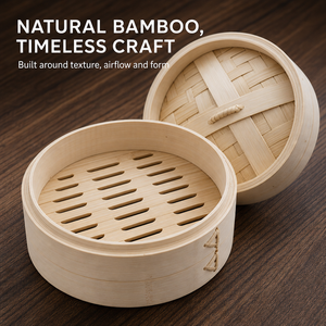 Vaporera de Bambú para <span class=keywords><strong>Dim</strong></span> <span class=keywords><strong>Sum</strong></span> Cantonés, Bollos al Vapor, Uso Doméstico y en Restaurantes - Product Image 5