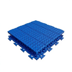 AquaGrid Blue Interlocking PP <b>Tiles</b> – Premium Snap-Together <b>Plastic</b> Flooring Solution for Sports & Recreation Areas - Product Image 1