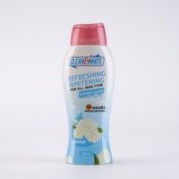 Duschcreme-Flasche mit Etiketten und Siegeln Duschcreme-Plastikflasche Etikett Plastikflaschen-Etikettendrucker