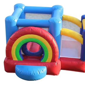 Indoor and Outdoor rainbow Inflatable Trampolines Boys and Girls Bouncy Houses Fun PVC Inflatable <strong>Castles</strong> for Sale at Low <strong>Prices</strong> - Product Image 5