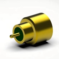 Connecteur coaxial RF mâle scellé en verre fritté SSMP (M) JGD2-S1 50 Ohm DC-50GHz en alliage Kovar VSWR 1.4 -65~+260