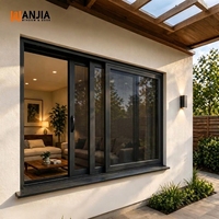 Mosquitera de 3 vías para ventana de aluminio, seguridad interior residencial, pantalla de acero inoxidable, ventanas corredizas de aluminio