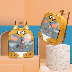 Sac à dos ITA <span class=keywords><strong>en</strong></span> cuir PU avec fenêtre transparente, design personnalisé, motifs d'animaux mignons, pour cosplay - Product Image 3