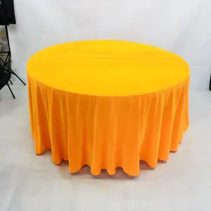 Épaissir la nappe ronde en velours résistant aux taches couverture de Table pour pique-nique Camping Western fête cuisine Table à manger décorations