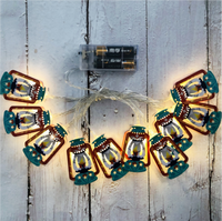 Échantillon Gratuit : Guirlande Lumineuse Personnalisée Ramadan Musulman, Lumières Lune Étoile Château, Décoration Diwali, Guirlande Lumineuse Diya, Lampe Féerique