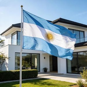 <span class=keywords><strong>Bandera</strong></span> <span class=keywords><strong>de</strong></span> <span class=keywords><strong>Argentina</strong></span> 3x5 pies - Banderas ligeras <span class=keywords><strong>de</strong></span> poliéster con 2 ojales <span class=keywords><strong>de</strong></span> latón para decoraciones <span class=keywords><strong>de</strong></span> fiestas canadienses - Product Image 3