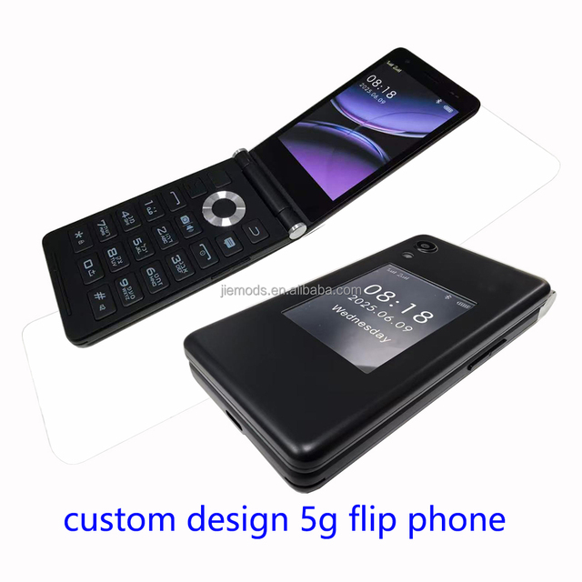 Odm 5g Flip Mobile Phone Android Unlocked Dual Sim Flip Phone Android 5g Touch Screen Mediatek Dimensity 5g Flip Smartphone