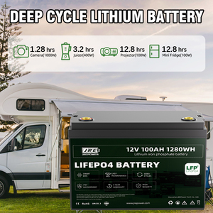 แบตเตอรี่ลิเธียม 12V 100Ah JREPOWER สำหรับระบบกักเก็บพลังงานแสงอาทิตย์ รุ่น 1001006271 6000 รอบการใช้งาน - Product Image 5