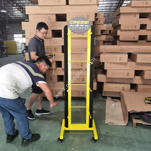 Negozio POP girevole appendiabiti <span class=keywords><strong>da</strong></span> pavimento in metallo portatile Showroom scarpe <span class=keywords><strong>da</strong></span> esposizione - Product Image 2