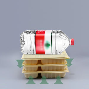 Fast Food Biodegradable <b>Disposable</b> <b>Lunch</b> <b>Boxes</b> Eco-Friendly and Quick for Meal Storage - Product Image 5