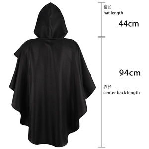 Capa con Capucha Medieval para Adultos al por Mayor, Disfraz Gótico de Vampiro o Mago para Representaciones Escénicas - Product Image 5