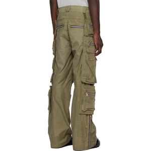 OEM Parachute Pants 100% Cotton Water-repellent <b>Waxed</b> Cotton <b>Canvas</b> Cargo Pants for Mens - Product Image 2