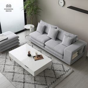 أريكة سرير قطاعية مع تخزين لغرفة المعيشة، أرائك على شكل حرف L قابلة للتحويل إلى سرير، أريكة نوم حديثة معيارية، الحد الأدنى للطلب 10 قطع في حاوية 40 قدمًا - Product Image 5