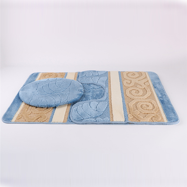 Hot Selling custom color polypropylene Bath Rug Bathroom Bath Mat set
