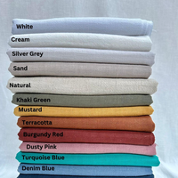 Usine directe de haute qualité 100% tissu de lin biologique plaine vêtements naturels en gros