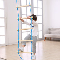 Escalera de Escalada ROPECUBE, Escalera Colgante para Entrenamiento Sensorial, Ejercicio Vestibular, Juguete para Pista de Obstáculos en Interiores y Exteriores