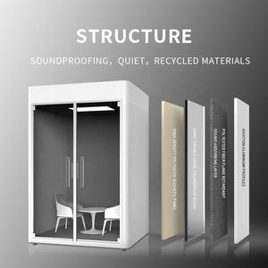 Casa contenedor prefabricada de aluminio moderno, precio bajo, plegable, para exteriores, oficina, cabina insonorizada, diseño, edificios de oficinas, villas - Product Image 2