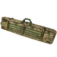 ALFA OEM 51 pouces Tactique Double Long Gun Bag Weapons Mallette de transport avec sangle de sac à dos, compartiment verrouillable
