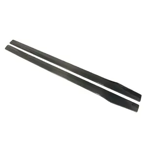 ICOOH Style BodyKit Carbon Fiber Fibre Side Skirt Extention Panel Lip For Mercedes-Benz C Class W205 2015-2021