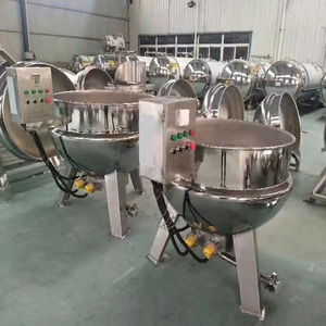 Food Processing SS304 Tilting Vertical Jacketed <strong>Kettle</strong> 300L Gas Heating <strong>Fish</strong> Beef Meat Cooking Sauce Beef Meat Motor Bearing Pot - Product Image 6
