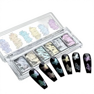 Polvo Acrílico 3D para <span class=keywords><strong>Uñas</strong></span>, Efecto Ojo de Gato Camaleón, Resistente al Agua, Duradero, Metálico, para Decoración de <span class=keywords><strong>Uñas</strong></span> Casera, Elegante y Brillante - Product Image 1