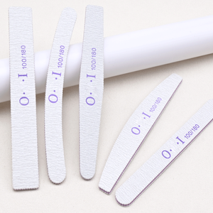 Limas de uñas profesionales de doble cara al por mayor, limas pulidoras de uñas de grano 100/180 para manicura y pedicura. - Product Image 1