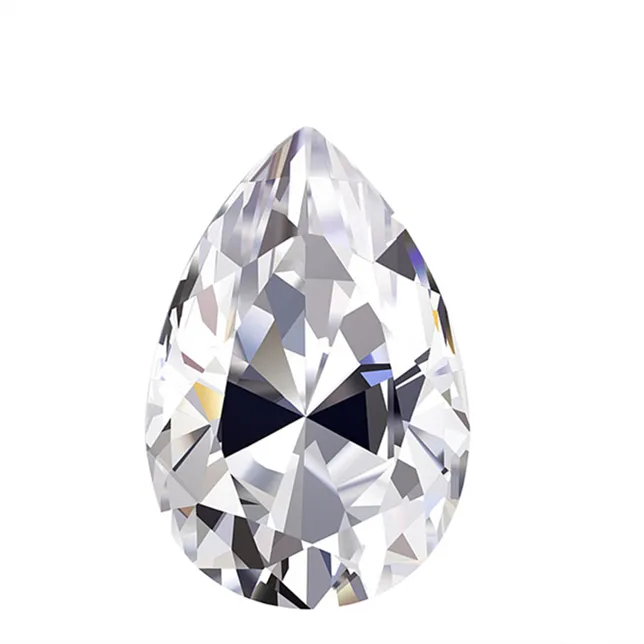 水滴本物の宝石用原石完璧な色DEFvvsカスタムジュエリーgra認定卸売ダイヤモンドモアッサナイトルースストーン