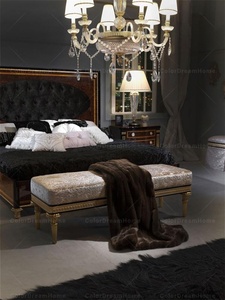 Set Camera da Letto in Legno di Lusso Stile Neo <span class=keywords><strong>Classico</strong></span> con Letto King Size - Product Image 4
