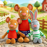 Jouets en peluche et poupées de livre d'images personnalisés OEM ODM FLTRP Percy et Pip - Matériau polyester, rembourrage en coton PP - Cadeaux parfaits
