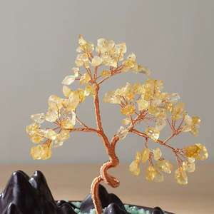 Natura อเมทิสต์และคริสตัลซิทรินต้นไม้ที่ร่ำรวยจากหินเป็นของขวัญสำหรับตกแต่งสำนักงานคริสตัลหลากสีสามารถปรับแต่งได้ - Product Image 6