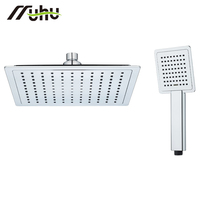 Colonne de douche de luxe OEM&ODM avec mitigeur pluie, système de pommeau de douche mural en acier inoxydable 304, finition chromée