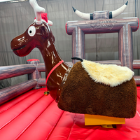 Machine de rodéo gonflable commerciale pour adultes, simulateur de cheval et de taureau mécanique