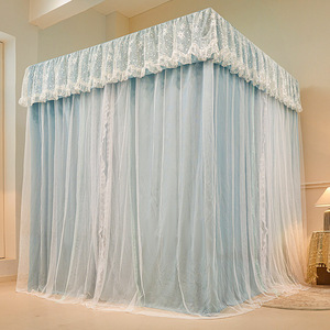 2025 primavera ed estate nuovo lusso francese elegante infinito doppia ombreggiatura polvere e zanzariera staffa da pavimento zanzariera - Product Image 4