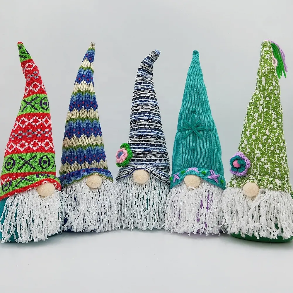 2023 Mesa Decorações Interior Mão fazer Plush Xmas Gnomes Decoração Presentes De Natal Ornamentos