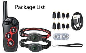 रिमोट कंट्रोल के साथ डॉग ट्रेनिंग कॉलर डॉग शॉक इलेक्ट्रिक डॉग ट्रेनिंग कॉलर लाइट एंटी बार्क कॉलर वॉटरप्रूफ - Product Image 6