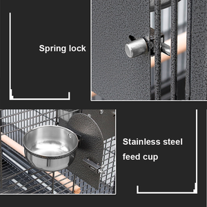 Wholesale <strong>Parrot</strong> <strong>Aviary</strong> Large Metal Bird Cage with Stand Birdhouse <strong>parrot</strong> cage - Product Image 5