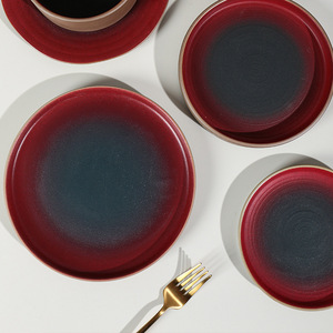 Vaisselle en céramique XINWEE Kite Crimson, personnalisable, design rétro de luxe léger, origine Hunan, vaisselle écologique pour hotpot - Product Image 2