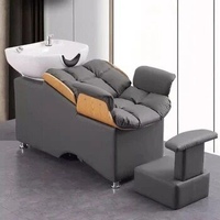 Vente en gros d'échantillons gratuits de meubles pour salon de coiffure et de beauté pour salon de coiffure Lit avec shampoing Chaise à shampoing