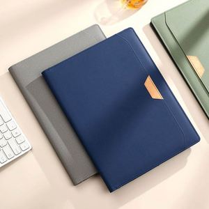 Office School Supplies Multifunctional <b>A4</b> A5 File <b>Folder</b> Business Stationery <b>Folder</b> PU Leather Contract File Writing Pad <b>Folders</b> - Product Image 2