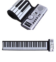 Entry-level Musical Instrument - 61-key Hand Roll Piano with Silicone Foldable Electronic Keyboard
