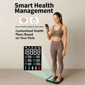 Báscula de Baño Solar de Alta Calidad con Tecnología de Sensor de Composición Corporal <span class=keywords><strong>BMI</strong></span>, Aplicación Gratuita para Google Play y Apple Store, Capacidad de 180 kg - Product Image 4