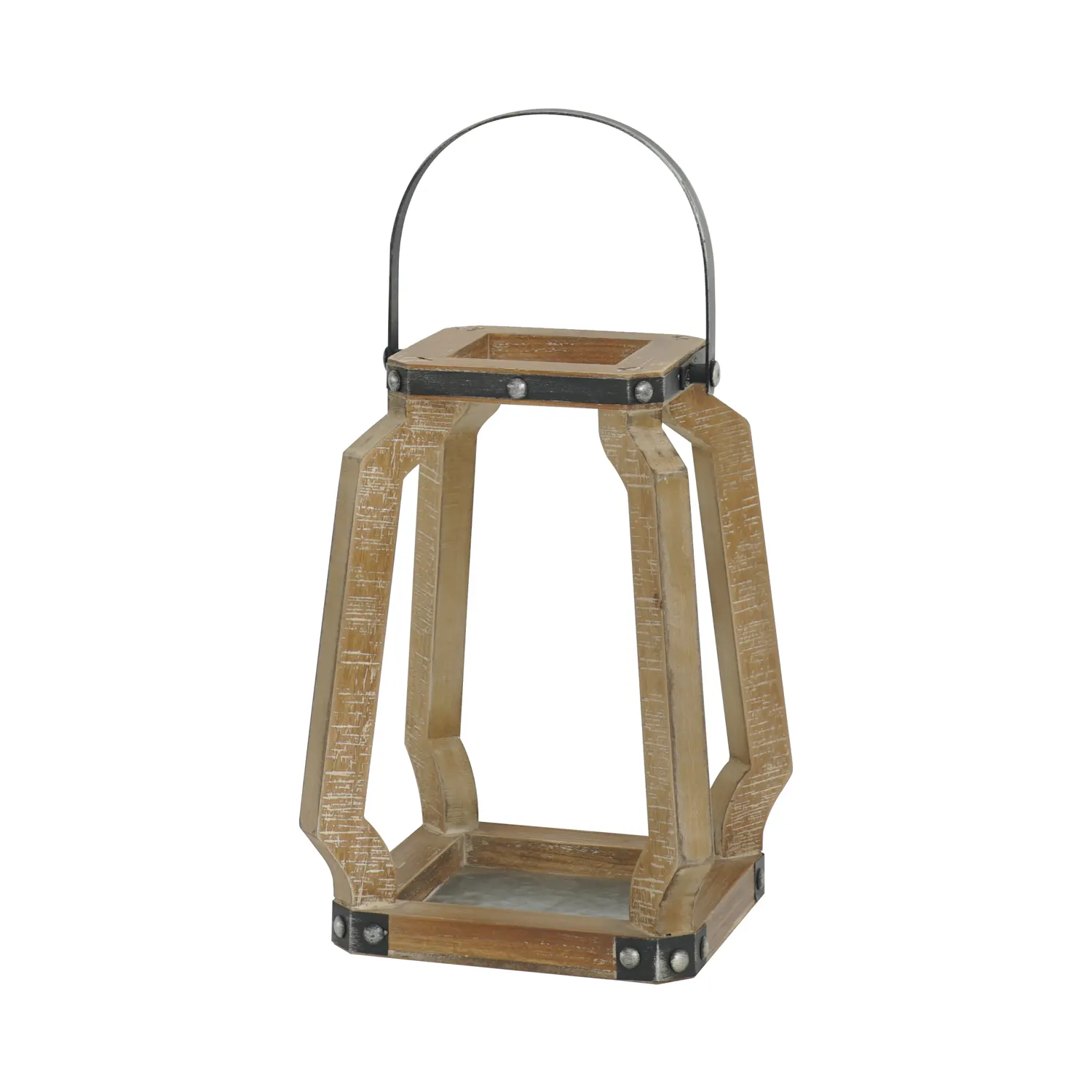 Lanterna con cornice in legno stile antico fatto a mano YUNFEI 202