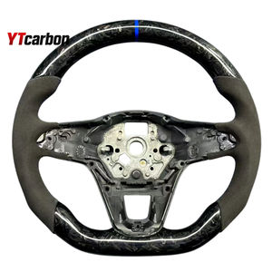 YTcarbon para New <span class=keywords><strong>Arteon</strong></span> 2022 + GTD GTE <span class=keywords><strong>R</strong></span>-line Modificar piezas de automóviles Accesorios interiores de automóviles Volante de fibra de carbono real personalizado - Product Image 3