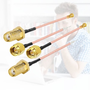 RF 1,13 Coaxial UFL U.FL W.FL a SMA <span class=keywords><strong>Cable</strong></span> hembra con <span class=keywords><strong>antena</strong></span> LTE GSM <span class=keywords><strong>Cable</strong></span> de extensión de cola de cerdo RF 10CM 15CM - Product Image 5