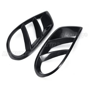 2x W205 Real Carbon Fiber Car Front Fog Light <b>Grill</b> Air <b>Vent</b> Cover Trim for Mercedes for Benz W205 C250 C300 C43 4Dr 2015-2018 - Product Image 4