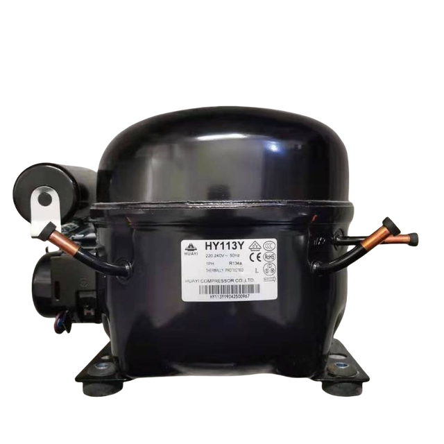 HY113Y HYE81Y HYE69Y63 Updated Refrigerator Compressor Huayi R134a Refrigeration Compressor