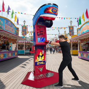 Máquina de Lotería Dragon Fist, Máquina de Juego de Boxeo con Monedas, Máquina de Diversión con Saco de Boxeo - Product Image 2