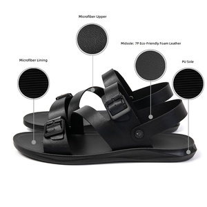 Sandalias <span class=keywords><strong>de</strong></span> PU Impermeables para <span class=keywords><strong>Hombre</strong></span>, Tallas Grandes EUR 39-47, Suela <span class=keywords><strong>de</strong></span> PU Antideslizante, Sandalias <span class=keywords><strong>de</strong></span> Playa y <span class=keywords><strong>Senderismo</strong></span> para <span class=keywords><strong>Hombre</strong></span>, Disponibles en Stock - Product Image 4